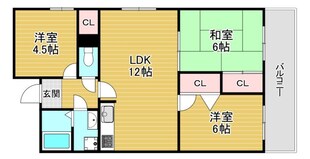 ドエル北堀江の物件間取画像